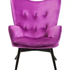 Sessel Black Vicky Velvet Purple Sessel