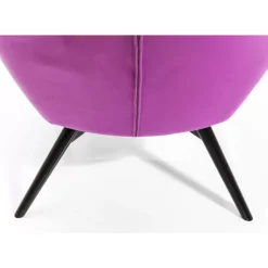 Sessel Black Vicky Velvet Purple Sessel