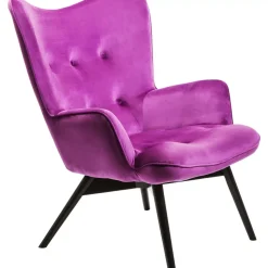 Sessel Black Vicky Velvet Purple Sessel