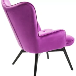 Sessel Black Vicky Velvet Purple Sessel