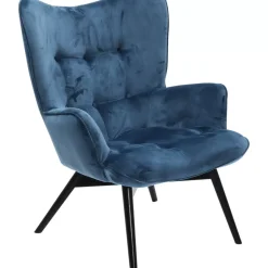 Sale Sessel Black Vicky Velvet Petrol Sessel