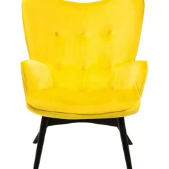 Sessel Black Vicky Velvet Yellow Sessel