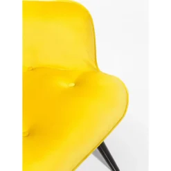 Sessel Black Vicky Velvet Yellow Sessel