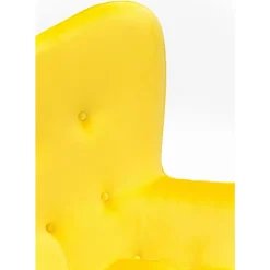 Sessel Black Vicky Velvet Yellow Sessel