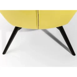 Sessel Black Vicky Velvet Yellow Sessel