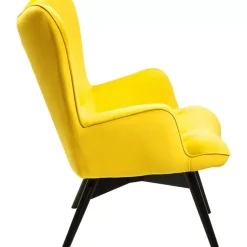 Sessel Black Vicky Velvet Yellow Sessel