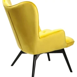 Sessel Black Vicky Velvet Yellow Sessel
