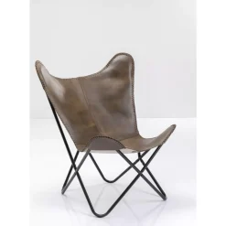 Best Sessel California Leder Dunkelbraun Sessel