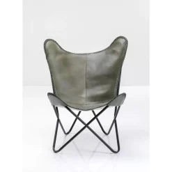 Clearance Sessel California Leder Khaki Sessel