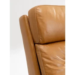 Clearance Sessel Mit Hocker Breno Braun Sessel