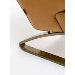 Clearance Sessel Mit Hocker Breno Braun Sessel