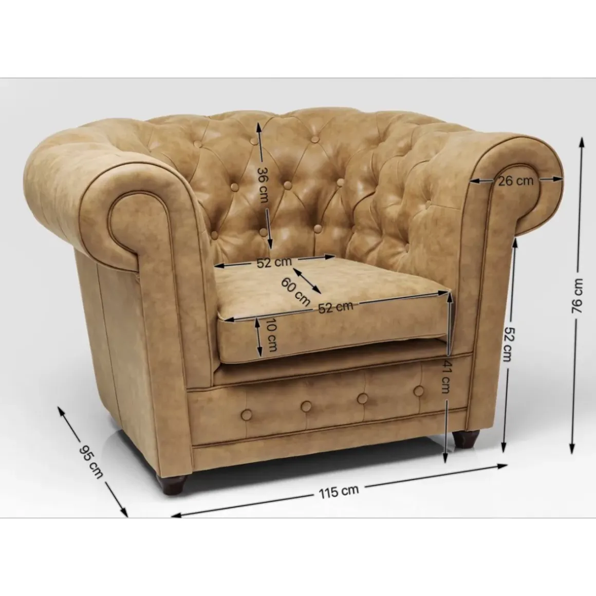 Sale Sessel Oxford Vintage Smart Sessel