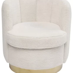 Sessel Silhouette Fur Weiss Sessel