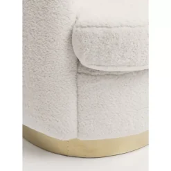 Sessel Silhouette Fur Weiss Sessel