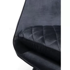 New Sessel Tudor Velvet Schwarz Sessel