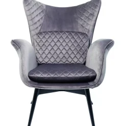 Hot Sessel Tudor Velvet Silbergrau Sessel