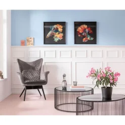 Hot Sessel Tudor Velvet Silbergrau Sessel