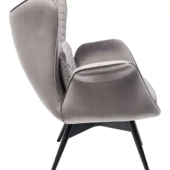 Hot Sessel Tudor Velvet Silbergrau Sessel