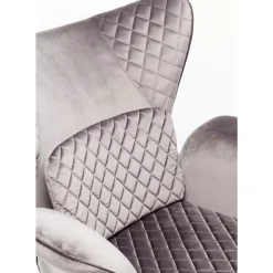 Hot Sessel Tudor Velvet Silbergrau Sessel