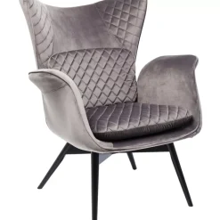Hot Sessel Tudor Velvet Silbergrau Sessel