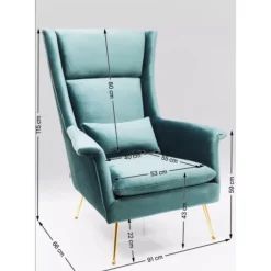 Clearance Sessel Vegas Forever Petrol Sessel