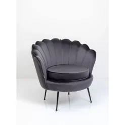 Outlet Sessel Water Lily Black Grau Sessel