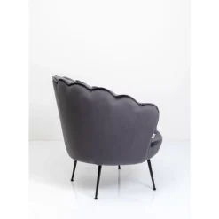 Outlet Sessel Water Lily Black Grau Sessel