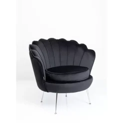 New Sessel Water Lily Chrom Schwarz Sessel