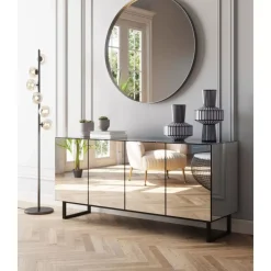 Best Sideboard Soran Schwarz 160X45Cm Kommoden & Sideboards