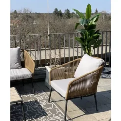 Sitzgruppe Elba Quattro Natur (4/Tlg.) Outdoormöbel