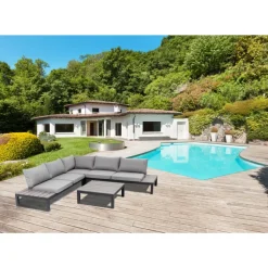 Best Sitzgruppe Holiday Schwarz (4-Tlg.) Outdoormöbel