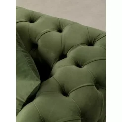 Outlet Sofa Bellissima 2-Sitzer Velvet Grun 200Cm Sofas & Couches