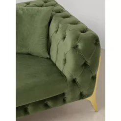 Outlet Sofa Bellissima 2-Sitzer Velvet Grun 200Cm Sofas & Couches