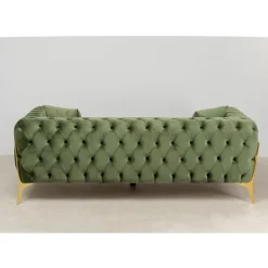 Outlet Sofa Bellissima 2-Sitzer Velvet Grun 200Cm Sofas & Couches