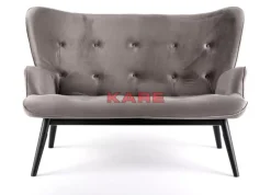 Sale Sofa Black Vicky 2-Sitzer Velvet Grau Sofas & Couches