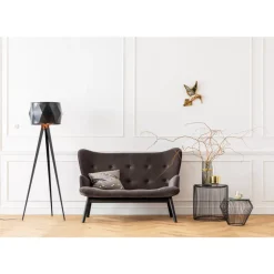 Sale Sofa Black Vicky 2-Sitzer Velvet Grau Sofas & Couches