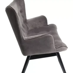 Sale Sofa Black Vicky 2-Sitzer Velvet Grau Sofas & Couches