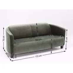 New Sofa Cigar Lounge 3-Sitzer Grun Sofas & Couches