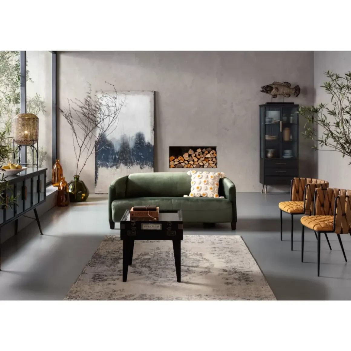 New Sofa Cigar Lounge 3-Sitzer Grun Sofas & Couches