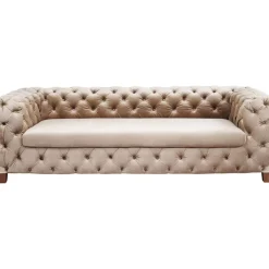 Best Sofa Desire 3-Sitzer Velvet Ecru Sofas & Couches