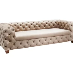 Best Sofa Desire 3-Sitzer Velvet Ecru Sofas & Couches