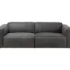 New Sofa Henry 3-Sitzer Leder Grau Sofas & Couches