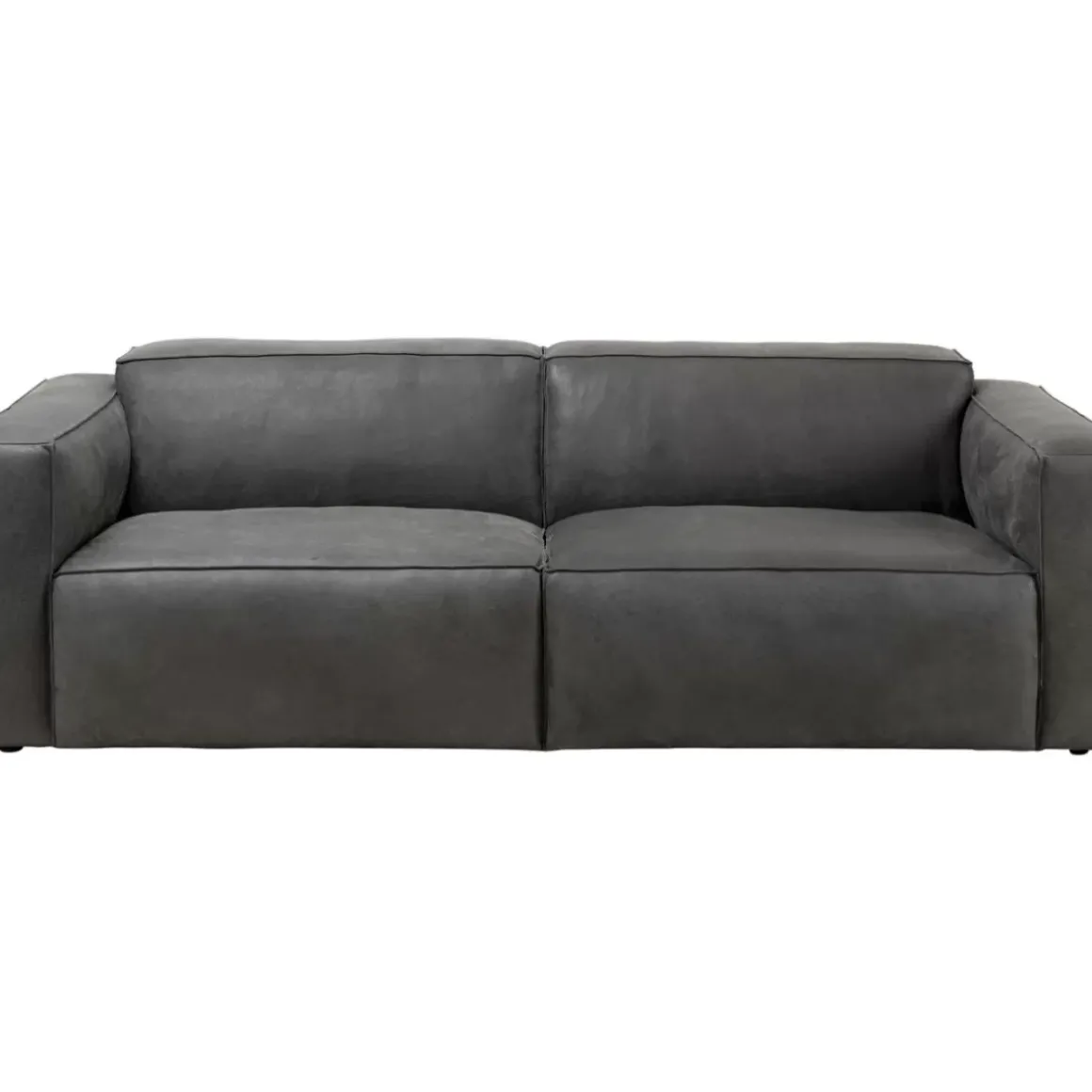 New Sofa Henry 3-Sitzer Leder Grau Sofas & Couches