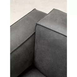 New Sofa Henry 3-Sitzer Leder Grau Sofas & Couches