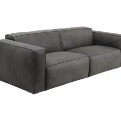 New Sofa Henry 3-Sitzer Leder Grau Sofas & Couches
