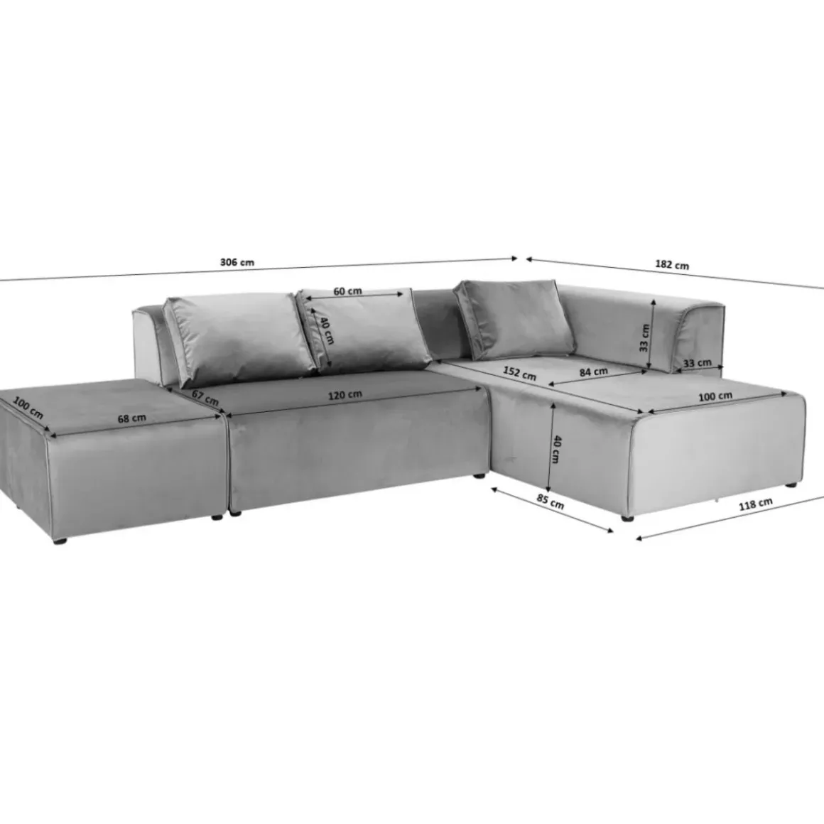 New Sofa Infinity Velvet Taupe Links Sofas & Couches