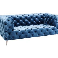 Outlet Sofa Look 2-Sitzer Velvet Blau Sofas & Couches