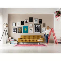 Outlet Sofa Milchbar 3-Sitzer Velvet Honey Sofas & Couches