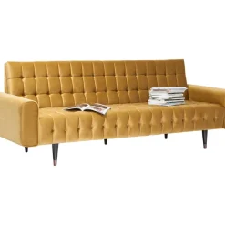 Outlet Sofa Milchbar 3-Sitzer Velvet Honey Sofas & Couches