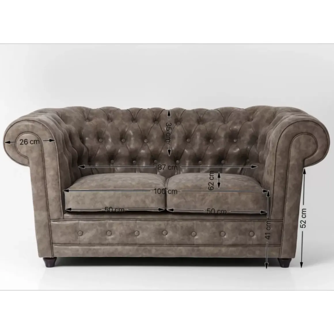 Sale Sofa Oxford 2-Sitzer Vintage Smart Sofas & Couches